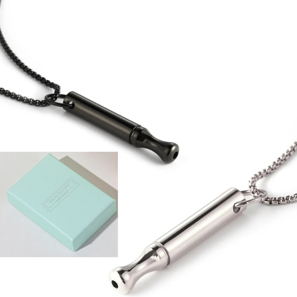 Accessories For Vaping - Titanyum Çelik Nefes Kolyesi, Anksiyete Giderici