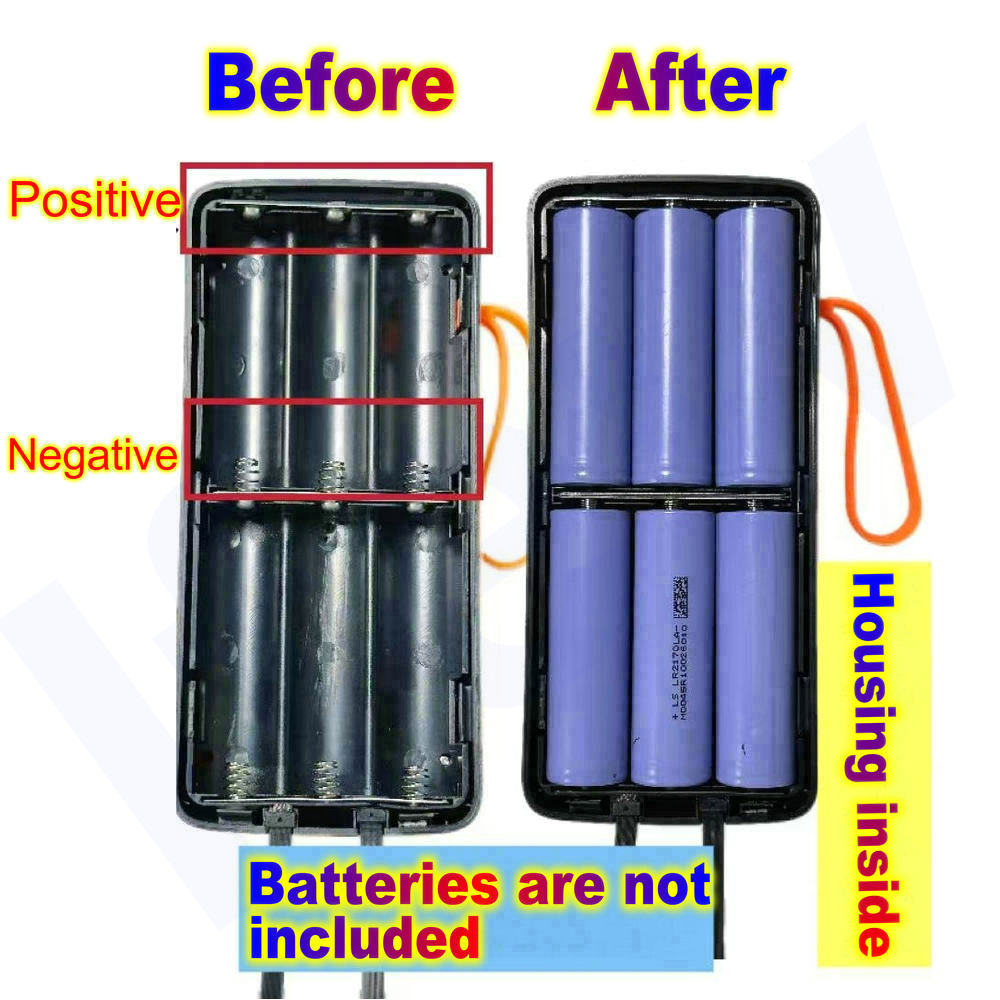 21700 Pil Kutusu Güç Bankası M - Battery Case Storage incelemesi ve fiyatı