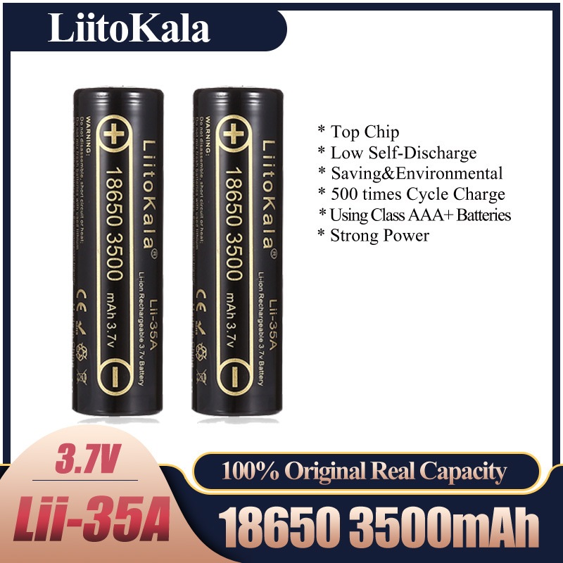 2-10 adet LiitoKala Lii-35A 18 - Vape Battery 18650 incelemesi ve fiyatı