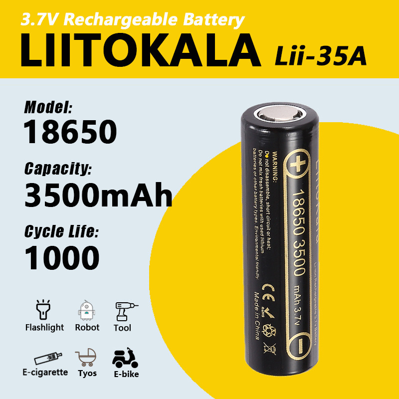 2-10 adet LiitoKala Lii-35A 18 - Vape Battery 18650 incelemesi ve fiyatı
