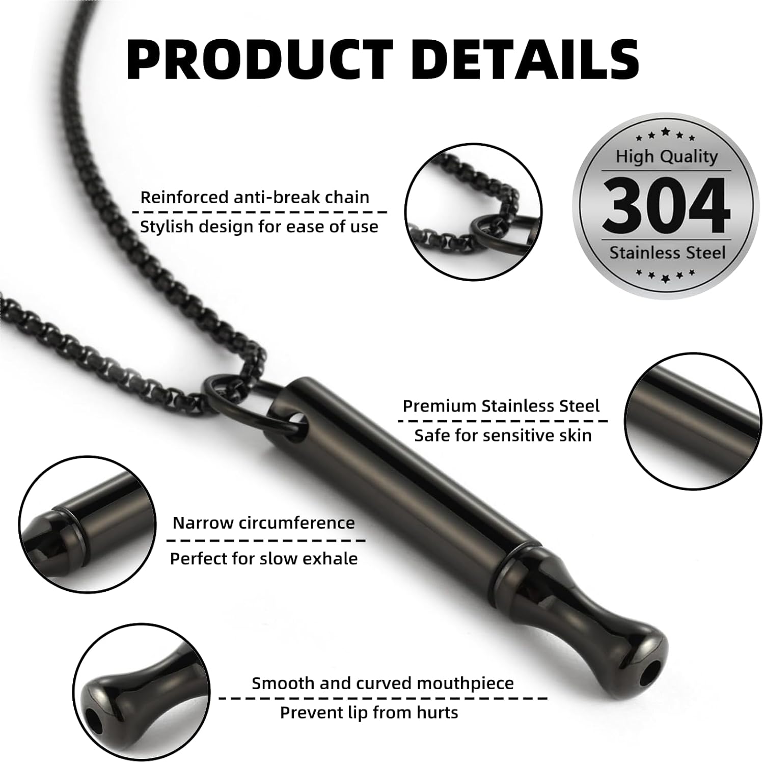 Titanyum Çelik Nefes Kolyesi,  - Accessories For Vaping incelemesi ve fiyatı